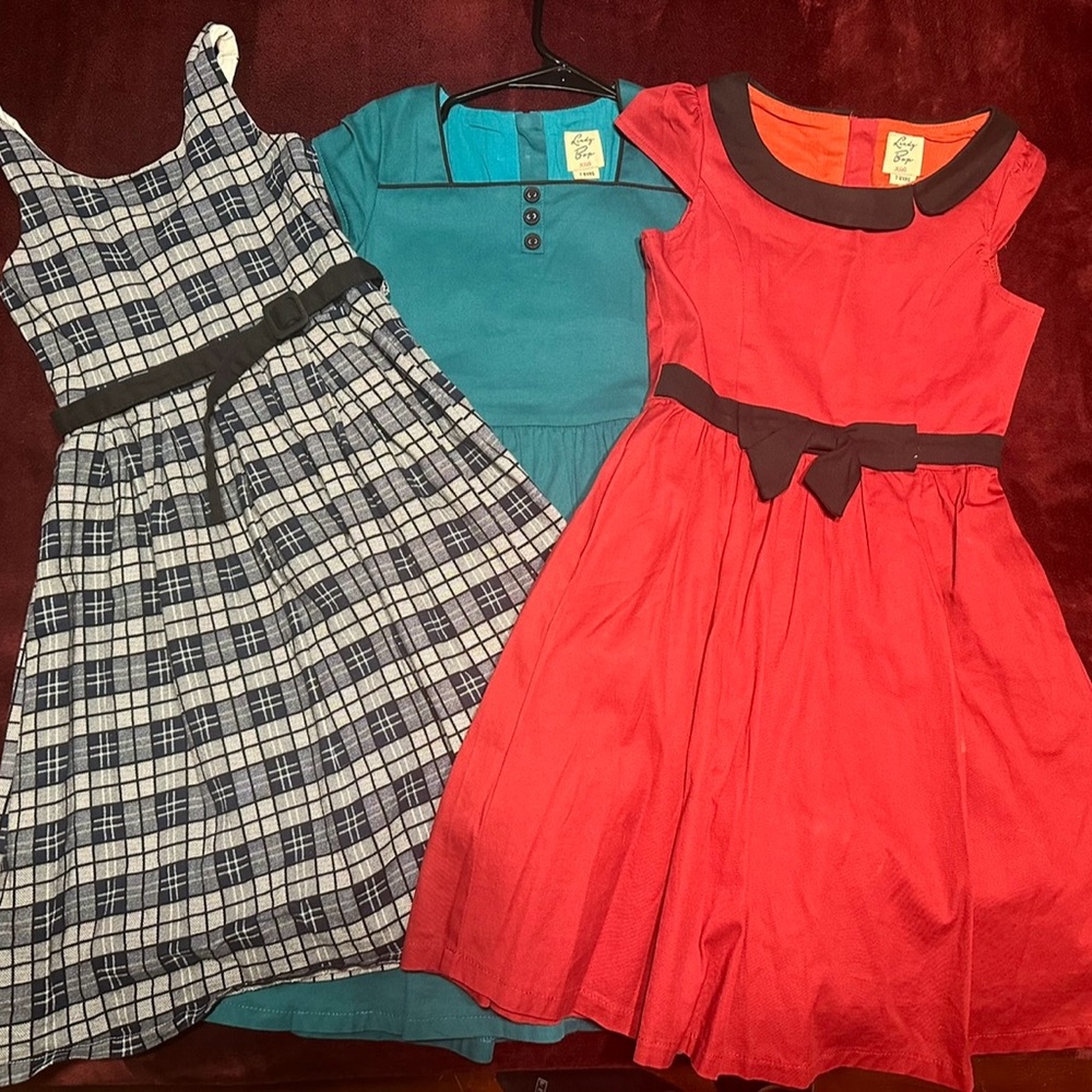 Lindy Bop girls dresses. Size 7-8